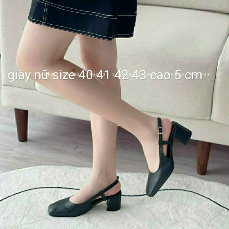 Giày nữ bia size 40 41 42 43 44 giày cao gót size lớn rất êm chân
