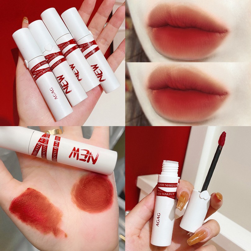 Son kem bùn AGAG bền màu mềm mịn New Matte Velvet Lip Mud