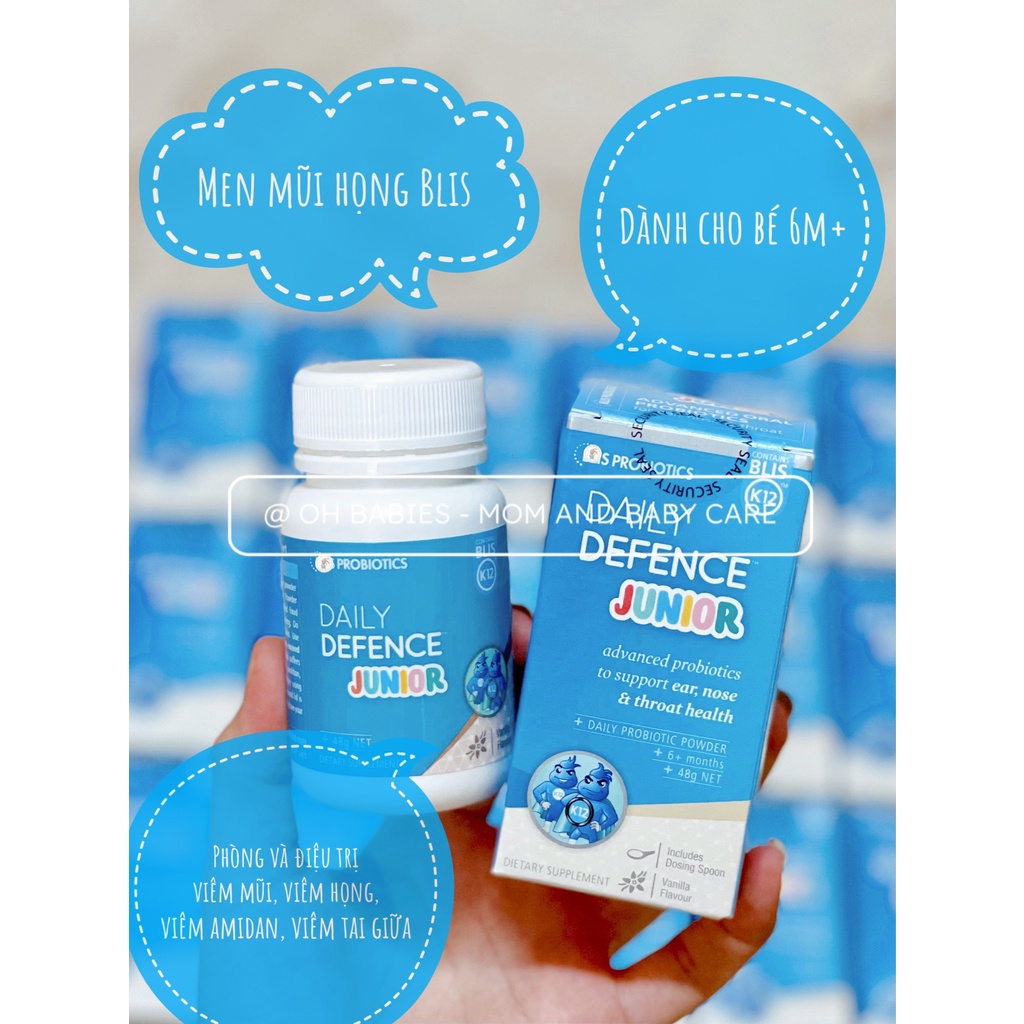 Men vi sinh tai mũi họng BLIS DAILY DEFENCE