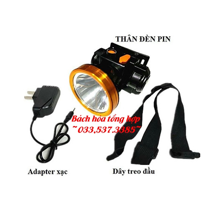 Đèn pin mini siêu sáng, đèn đeo đầu A4 GOLDLION