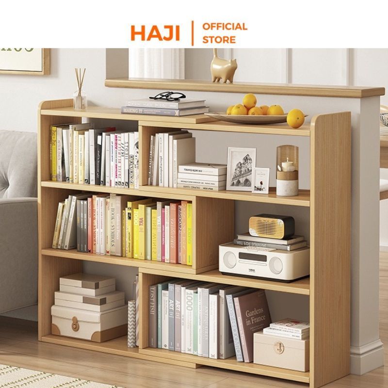 Kệ sách gỗ HAJI đa năng tuỳ chỉnh kích thước thông minh A209