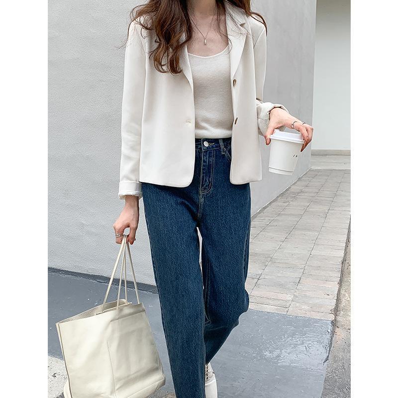 Áo Khoác Vest Nữ Phong Cách Retro Hàn Quốc