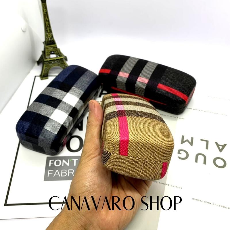 Hộp đựng kính râm kính mát to cao cấp thời trang chống sốc size 16 x 6.5 x 4.4cm CANAVARO SHOP CN1105