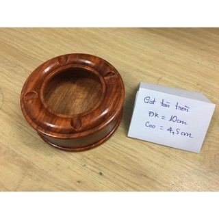 Gạt tàn tròn 10 cm gỗ hương