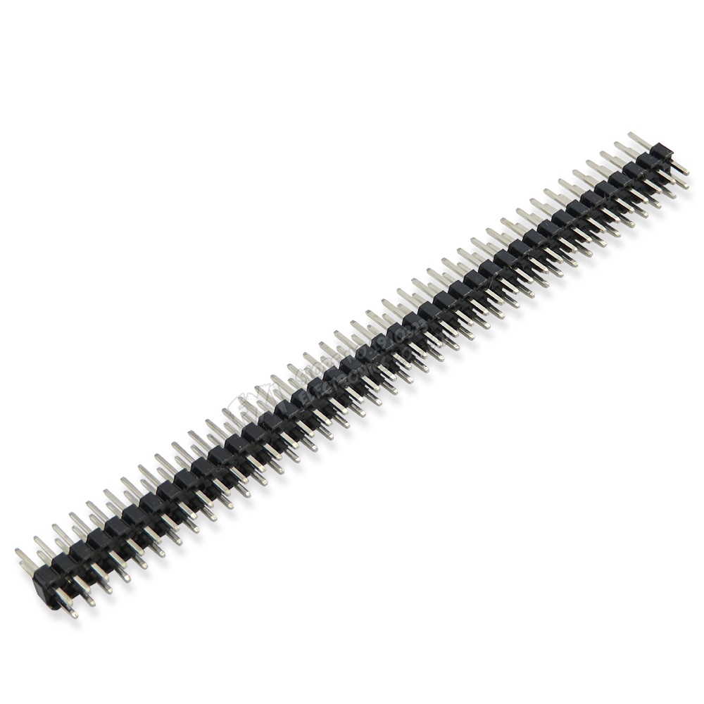Set 10 Đầu Nối 40 Pin 1x40 2x40 2.0 2.0 Cho Arduino Màu Đen 2.0MM 90 Độ