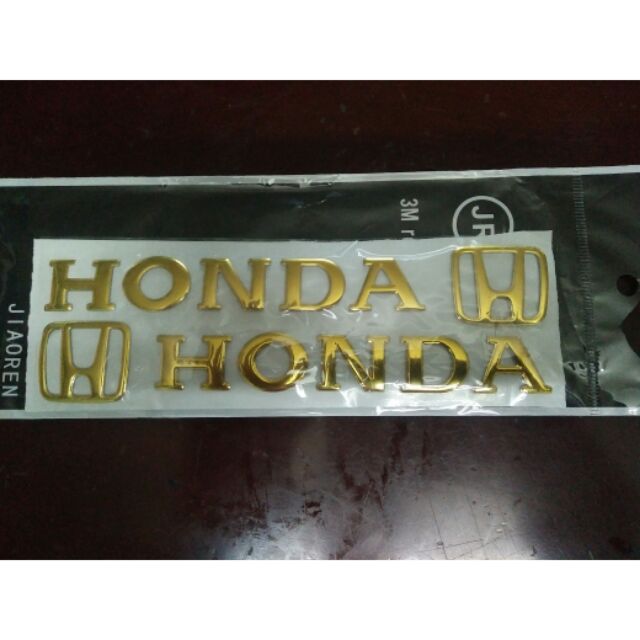 Bộ chữ nổi honda crôm vàng nhập thái dài 20 cm