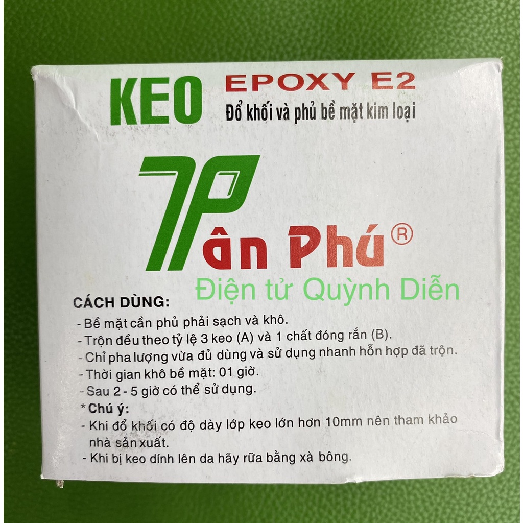 Keo EPOXY (A+B) keo TÂN PHÚ đông cứng rotor - stator