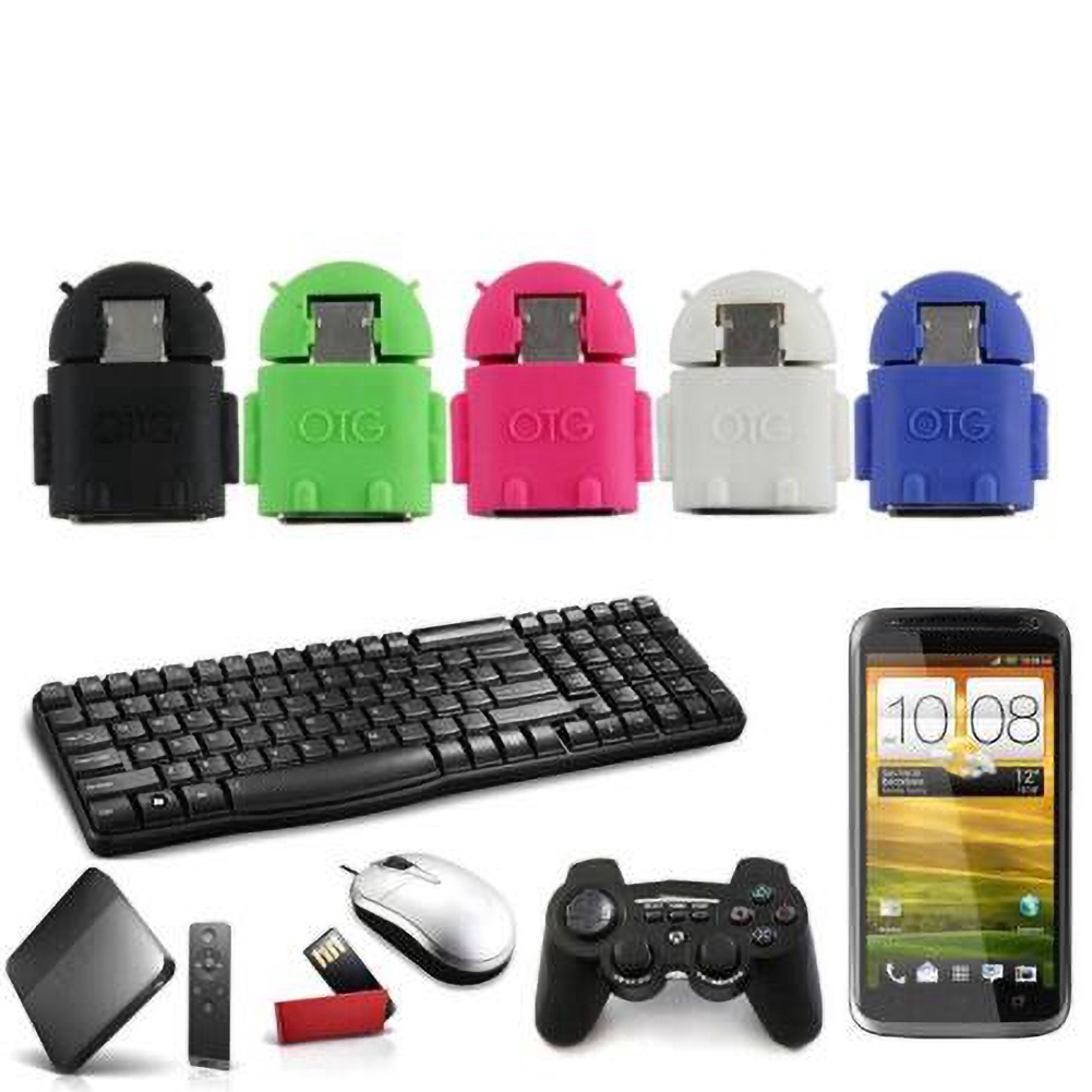 Đầu chuyển đổi Micro Mini sang USB OTG hình robot cho điện thoại/tablet Android | BigBuy360 - bigbuy360.vn