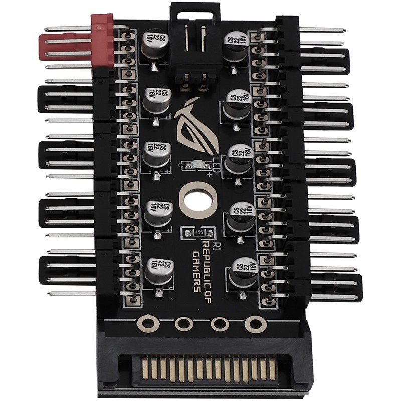 Motherboard 4-Pin PWM Hub FAN HUB Computer Temperature Control Speed Control Panel Chassis 4Pin Fan Extension Cable