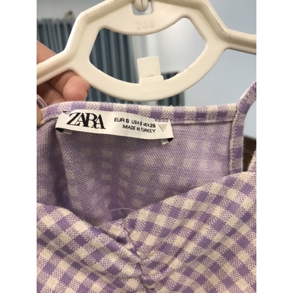 Áo Zara Auth Kẻ Tím