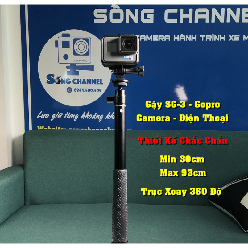 Gậy Selfie Cho Camera Hành Động - Gopro - Điện Thoại SG-03