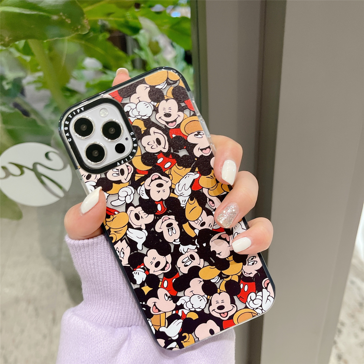 Casetify Phone Case iPhone 11 12 Pro Max 7 8 Plus SE 2020 X XS MAX XR High Quality TPU Soft Silicone Transparent Back Cover iPhone 12 Mini Cartoons Mickey Pokémon Pattern Casing