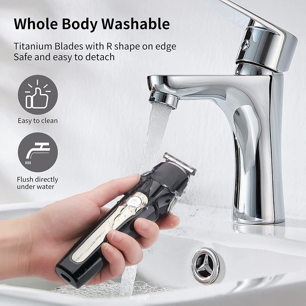 Máy cạo râu cắt tóc / lông mũi KEMEI thiết kế 5 trong 1 đa năng chất lượng cao