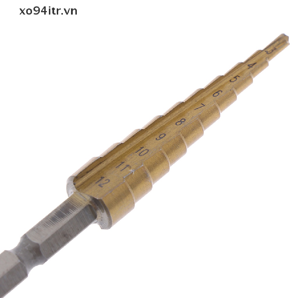 Mũi khoan bước lục giác phủ titan 3-12mm