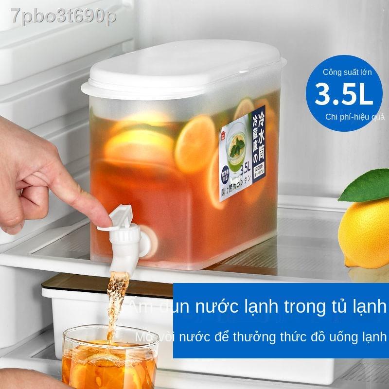 Tủ lạnh ấm đun nước có vòi thùng giải khát gia dụng mùa hè trà trái cây chai chanh