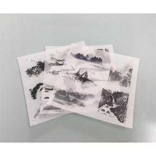 [YB058] Set 3 tờ washi sticker trang trí sổ