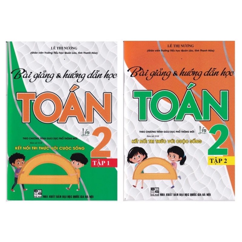Sách - Combo Bài Giảng Và Hướng Dẫn Học Toán 2 (Bám Sát SGK Kết Nối Tri Thức Với Cuộc Sống) (Bộ 2 Cuốn)
