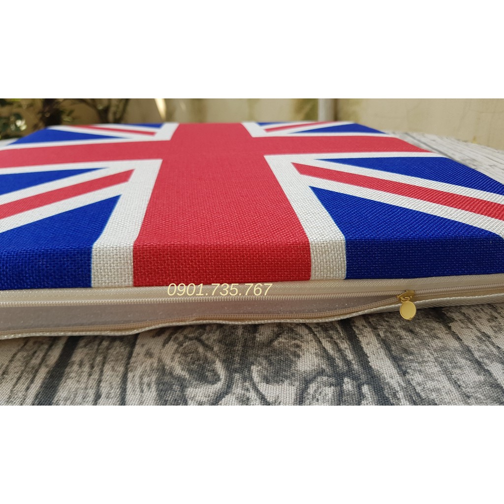 Nệm ngồi, nệm ngồi bệt Vải Bố có khóa kéo 40x40x5cm