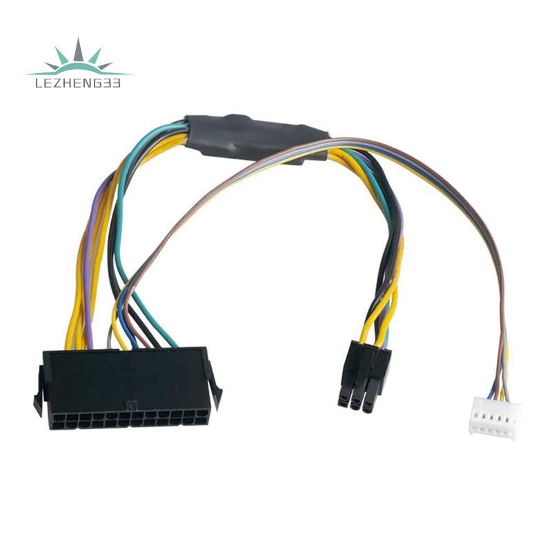 Cáp Chuyển Đổi Nguồn 24Pin Cái Sang 6Pin Male 6Pin PCI-E PSU Cho HP Elite 8100 8200 8300 800G1