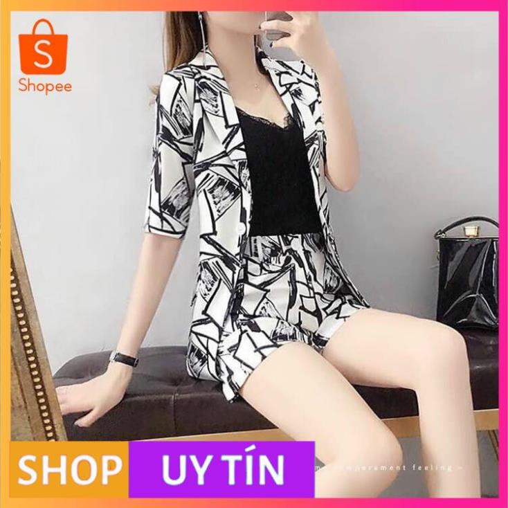 HÀNG NHẬP CAO CẤP -SET BỘ VEST SHORT HỌA TIẾT CAO CẤP -  [MẪU ĐẸP CHẤT LƯỢNG]