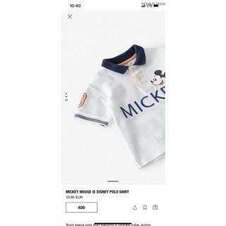 Áo Polo Micky Zara bé trai