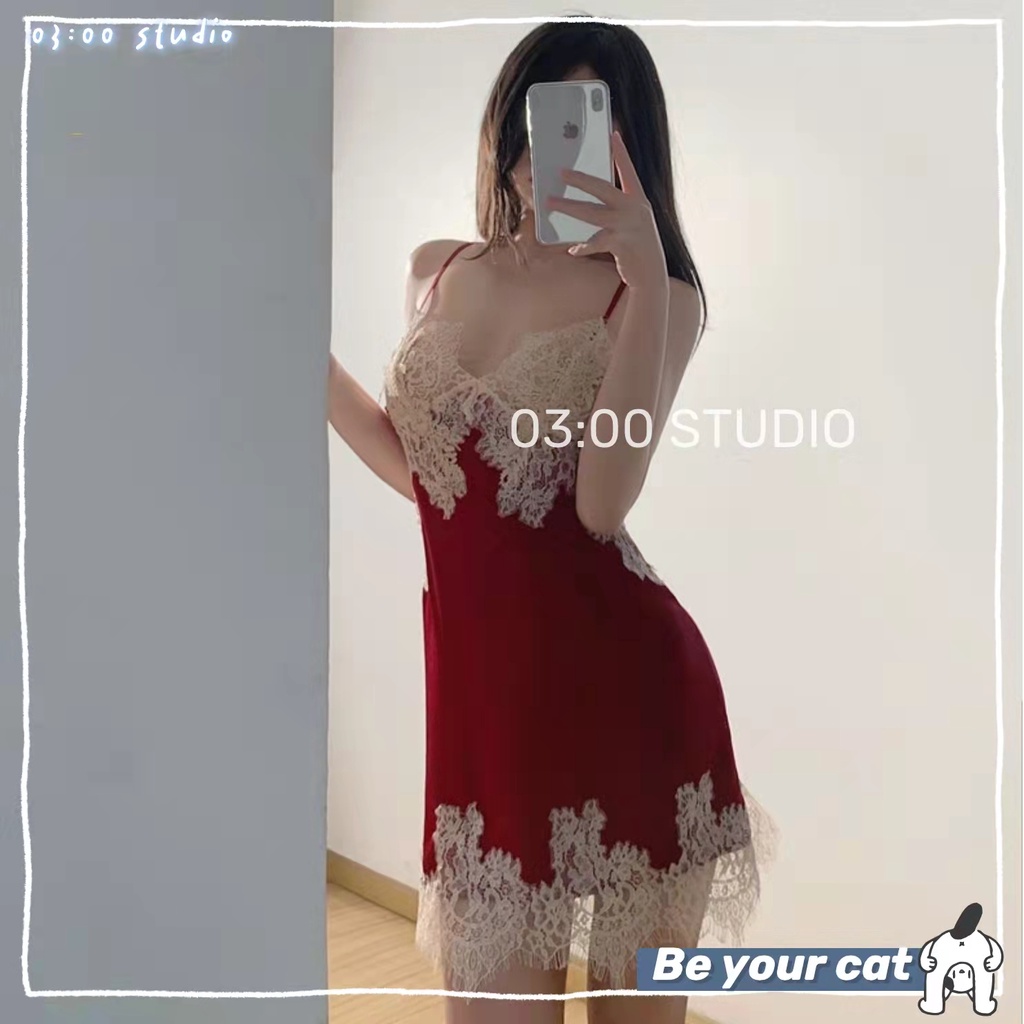 （Giao hàng bảo mật）🔴Đồ ngủ sexy nữ🔴 ren lụa hai mảnh áo + quần gợi cảm quyến rũ--026 | BigBuy360 - bigbuy360.vn