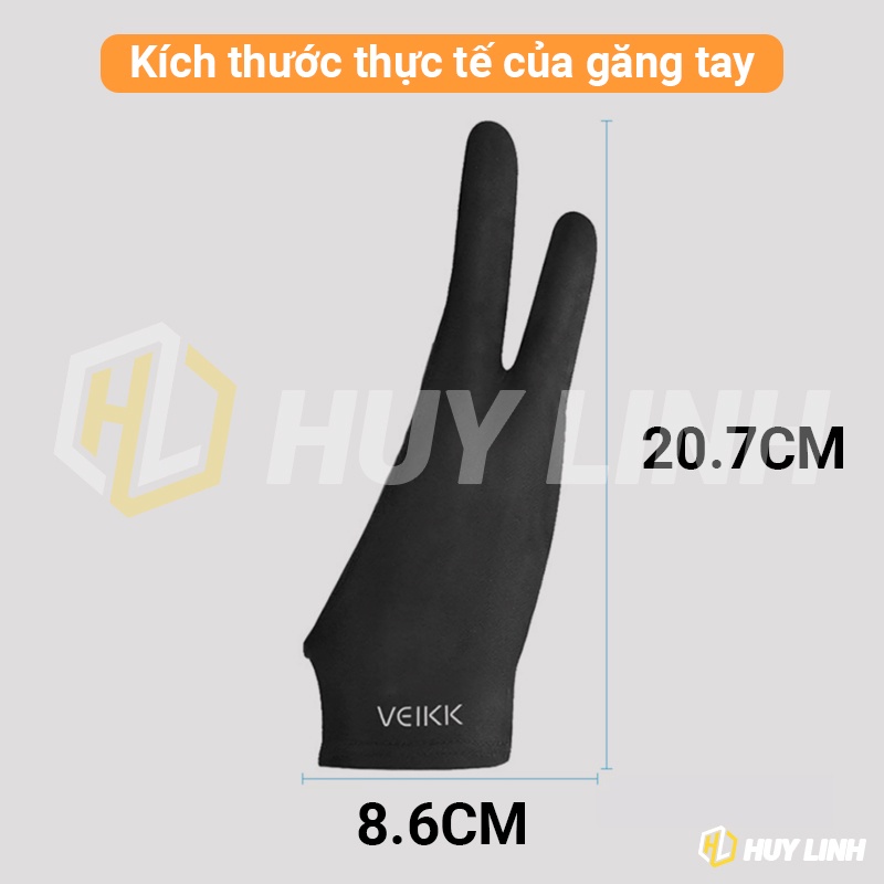 Găng tay cho bảng vẽ đồ họa cảm ứng Veikk GL08 - Vải mềm chống mồ hôi chống chạm màn hình