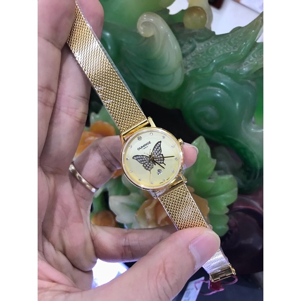 Đồng hồ nữ SUNRISE 2189SB full hộp chính hãng, kính Sapphire chống xước, chống nước