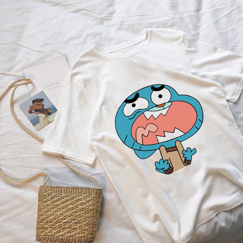 Áo Thun The Amazing World Of Gumball Unisex Nam Nữ Phù Hợp Mọi Lứa Tuổi