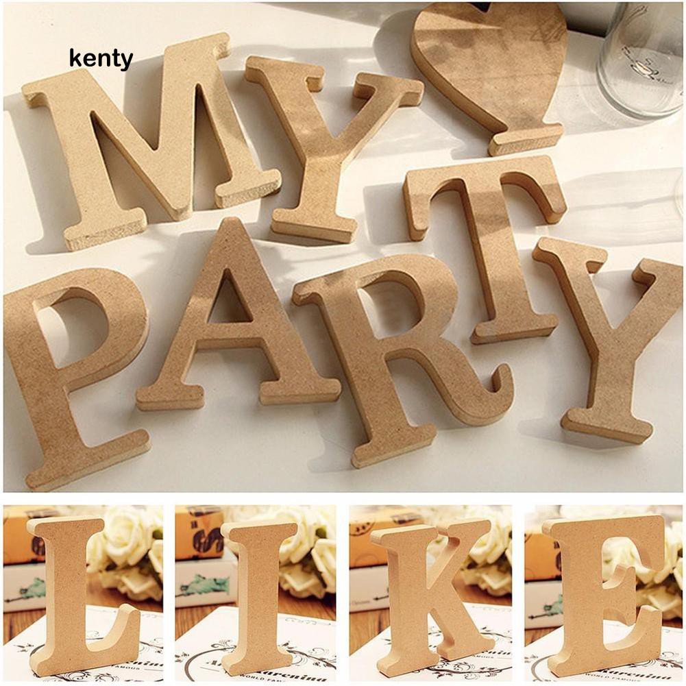 Set chữ cái A-Z trang trí tiệc cưới - chất liệu gỗ