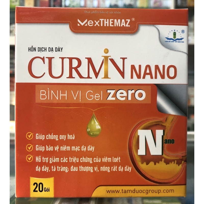 [KHÔNG ĐƯỜNG] Hỗn Dịch Dạ Dày Curmin Nano Bình Vị Gel Zero - Dùng Được Cho Người Tiểu Đường