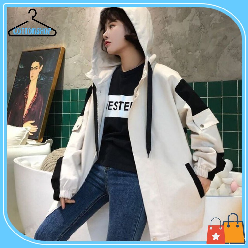 [Mã WASTMAY giảm 15% tối đa 30K đơn 150K] [Giá siêu rẻ] Áo khoác kaki form rộng viền túi