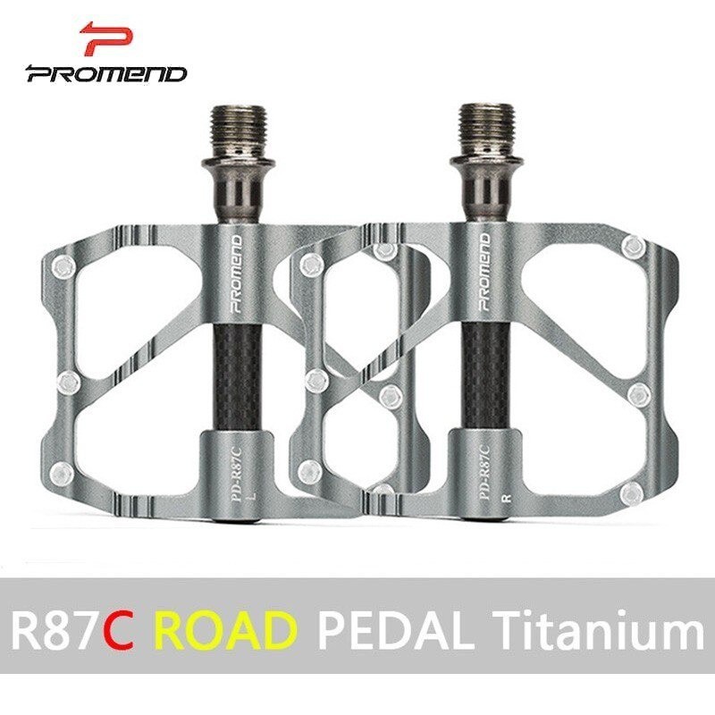 Pedal PROMEND PD- M86/R87c Siêu Nhẹ Trục Carbon Hợp Kim Nhôm 3 Vòng Bi Dành Cho Road/MTB