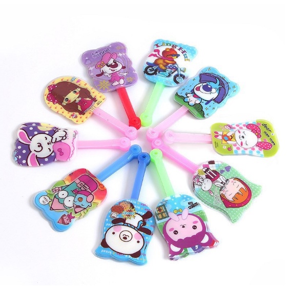 Quạt Nhựa Cầm Tay Cute - Quạt Học Sinh Xua Nắng Hè Loại Đẹp / Quạt PVC Molangshop