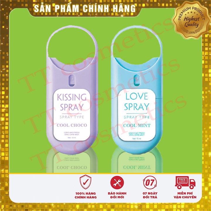 [100% Chính Hãng[ xịt thơm miệng love spray - kissing spray xịt thơm miệng onaya xịt thơm miệng qlady love spray