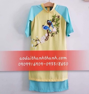 Áo dài cách tân thêu  cao cấp