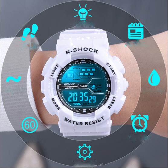Đồng hồ điện tử nam R Shock dáng thể thao chống nước tốt