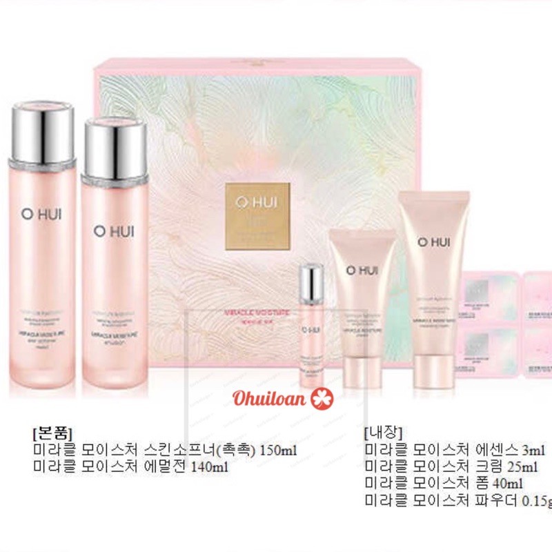 💥💥 SET OHUI HỒNG MIRACLE MOISTURE mẫu mới nhất luôn