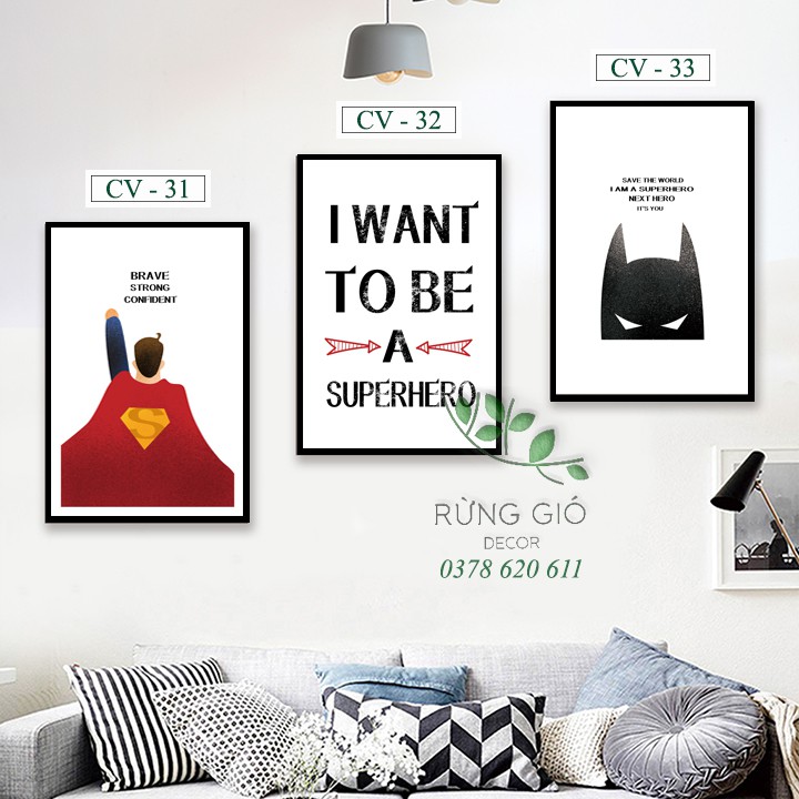 Khung tranh vải canvas hình dễ thương cỡ 30x45 ( tranh kèm khung y hình ) | BigBuy360 - bigbuy360.vn