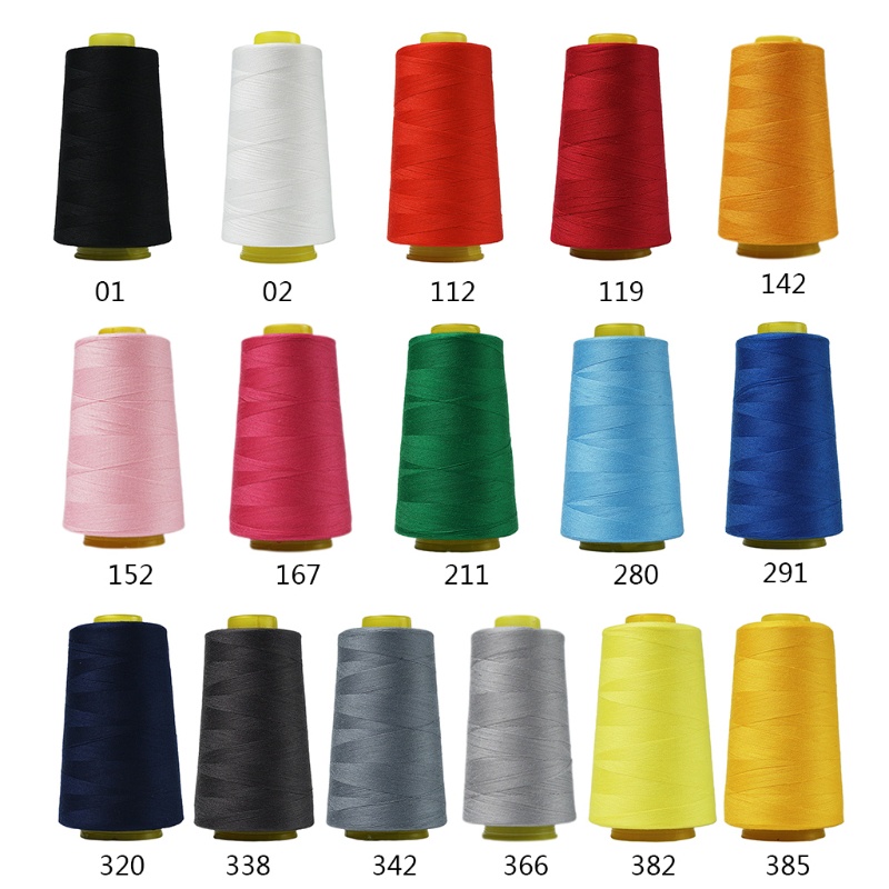 Cuộn chỉ dài 3000 yard dùng cho may thêu sửa chữa quần áo đồ jean