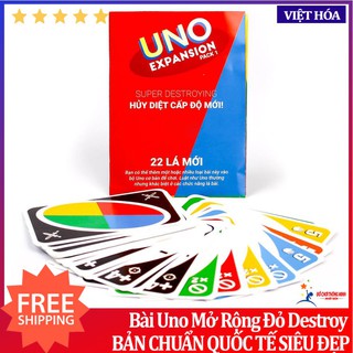 U n o battle destroy - bài u n o đại chiến mở rộng #1 chuẩn đẹp 8.5cm x 5.5cm