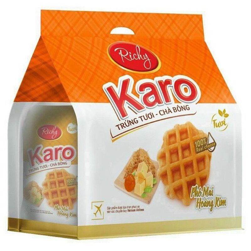 Bánh Karo chà bông Trứng/Phô mai túi 156G  - Chính Hãng