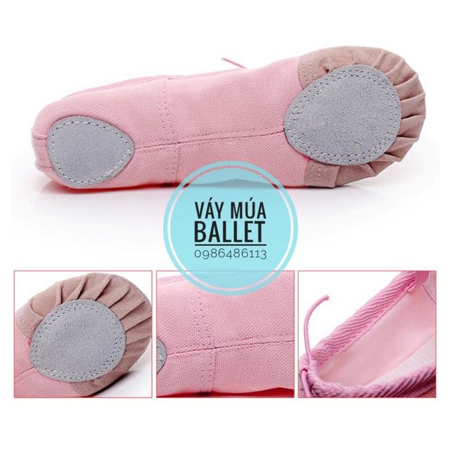 Ballet Giày múa màu đen sz 22-44