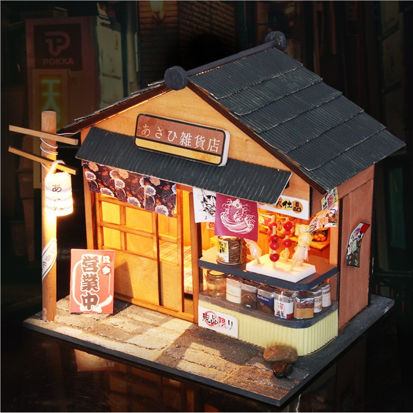 Mô hình nhà búp bê DIY hiệu tạp hóa ChaoYang theo phong cách Nhật Japanese Style
