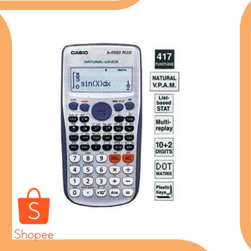 Máy Tính Cầm Tay Casio Scientific Calculator Fx 570 Es Plus 19dez Chất Lượng Cao