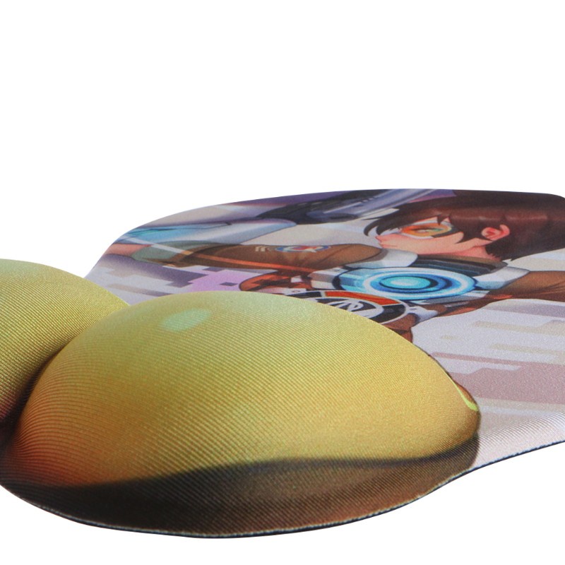 CRE  Creative Cartoon Anime 3D Sexy Chest Silicone Mouse Pad Wrist Rest Support