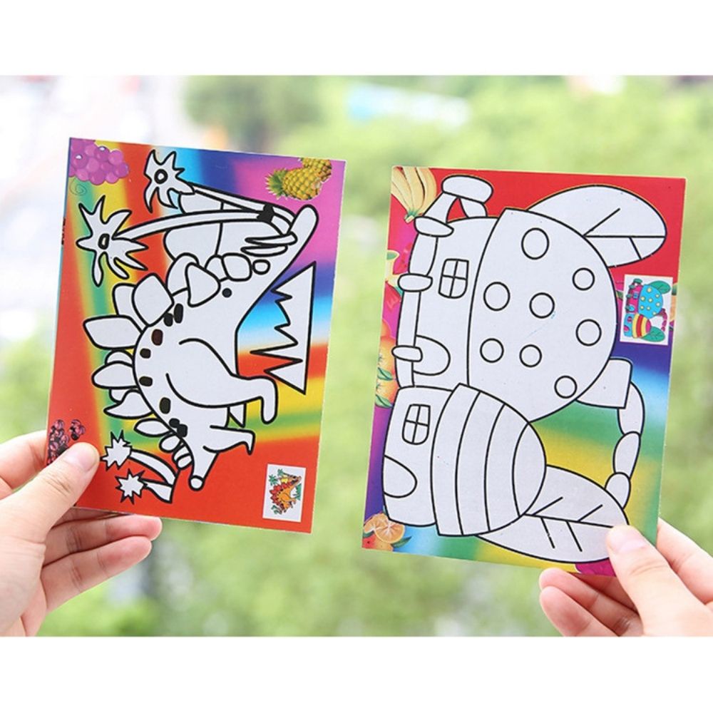 Bộ dụng cụ vẽ tranh màu nước thủ công dành cho bé mẫu giáo