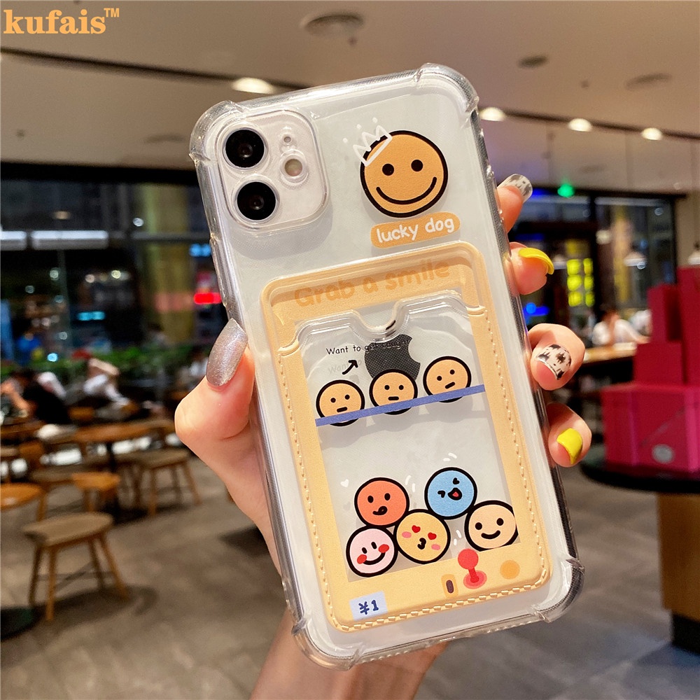 Ốp Điện Thoại Túi Khí Chống Rơi Trong Suốt Họa Tiết Mặt Cười Cho Iphone 12 Pro Max 6 7 8 Plus X Xr Xs 11 Pro Max Se2020 | BigBuy360 - bigbuy360.vn