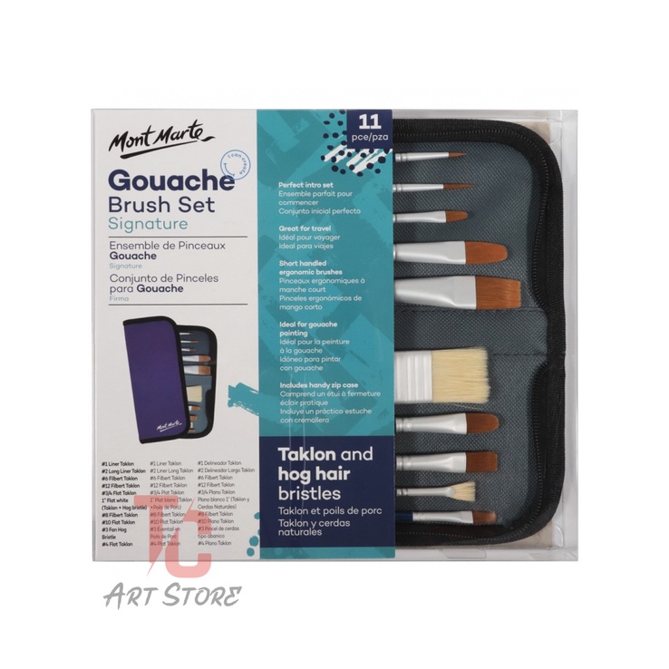 Set cọ Vẽ Màu Gouache Mont Marte - BMHS0037