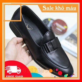 Giày Lười Nam Da Bò Mềm 100%[ BẢO HÀNH 6 THÁNG]  Đế Cao Su Đúc_Mã G050